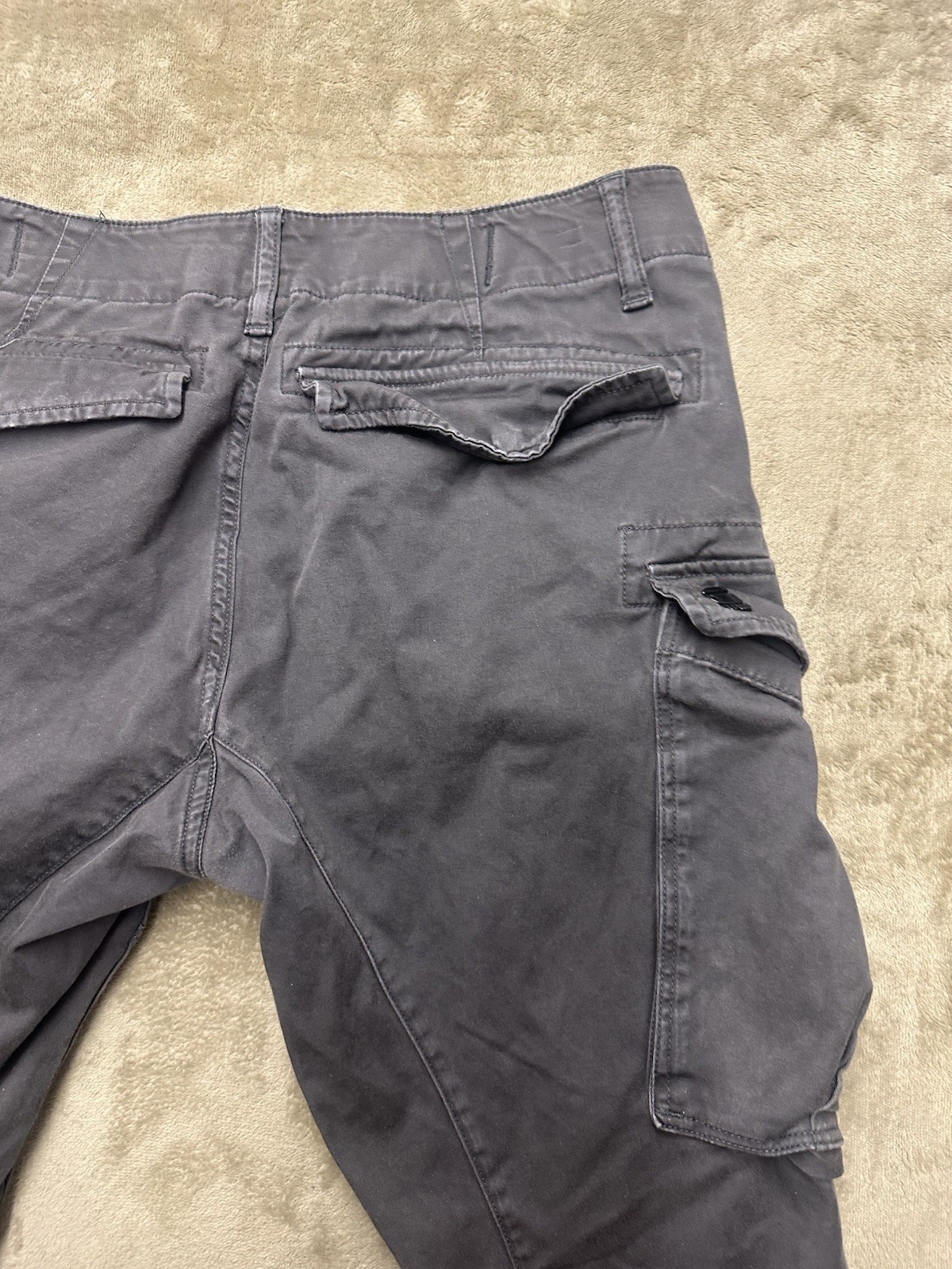 G-Star Raw Rovic Zip 3D Regular Tapered Pants d02190-5126-976 black Mens Sz31x30