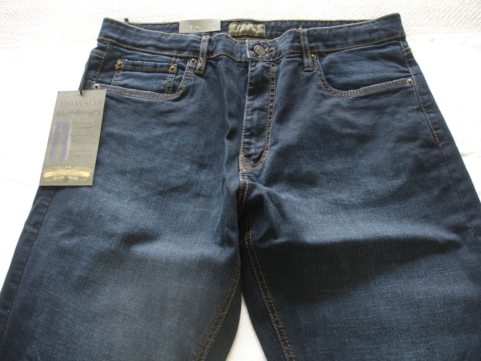 Urban Star men’s jeans – relaxed fit – straight – 36 x 32 – Dark Blue – NEW!!