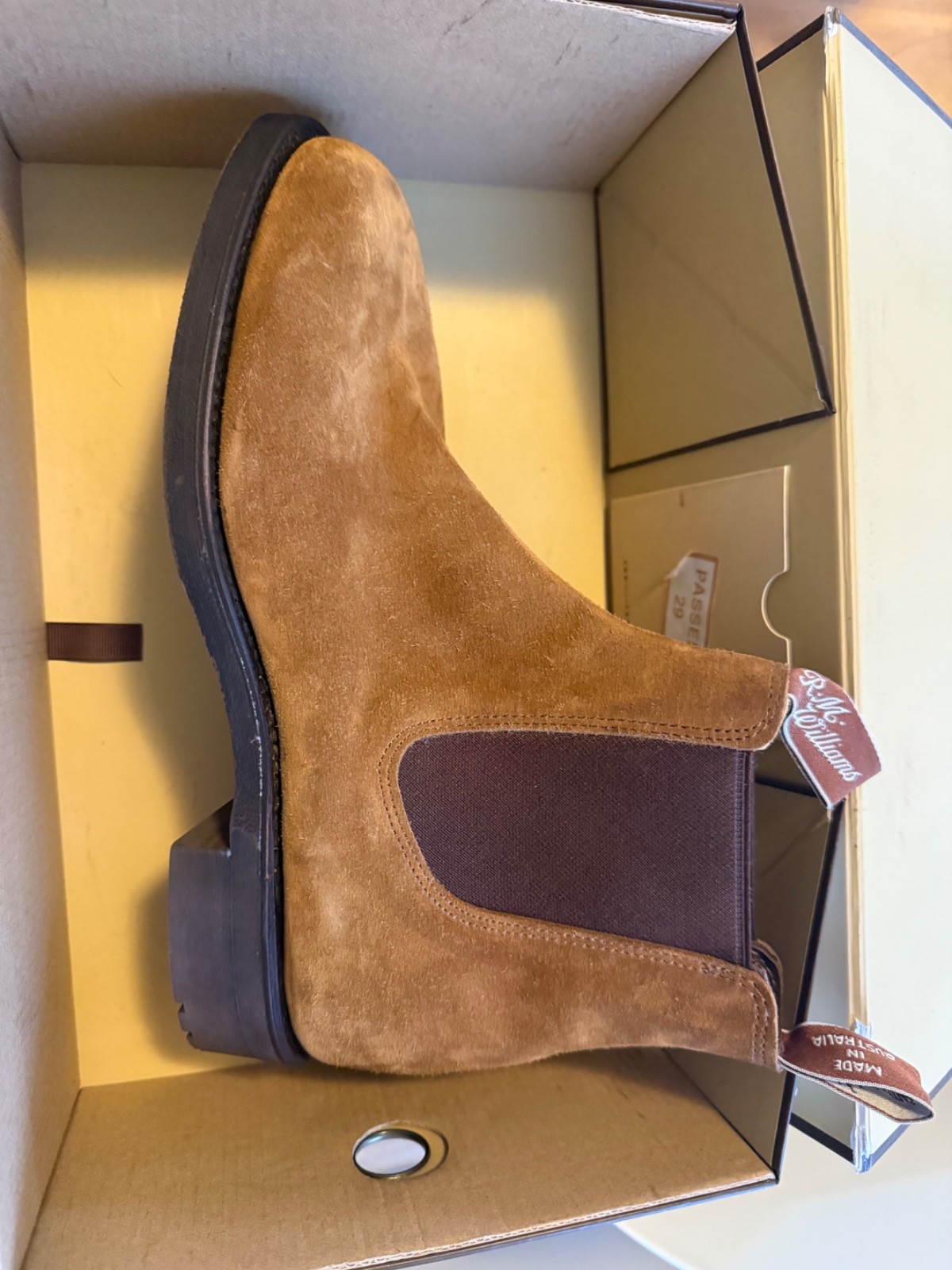 RM Williams Gardener Tobacco Suede