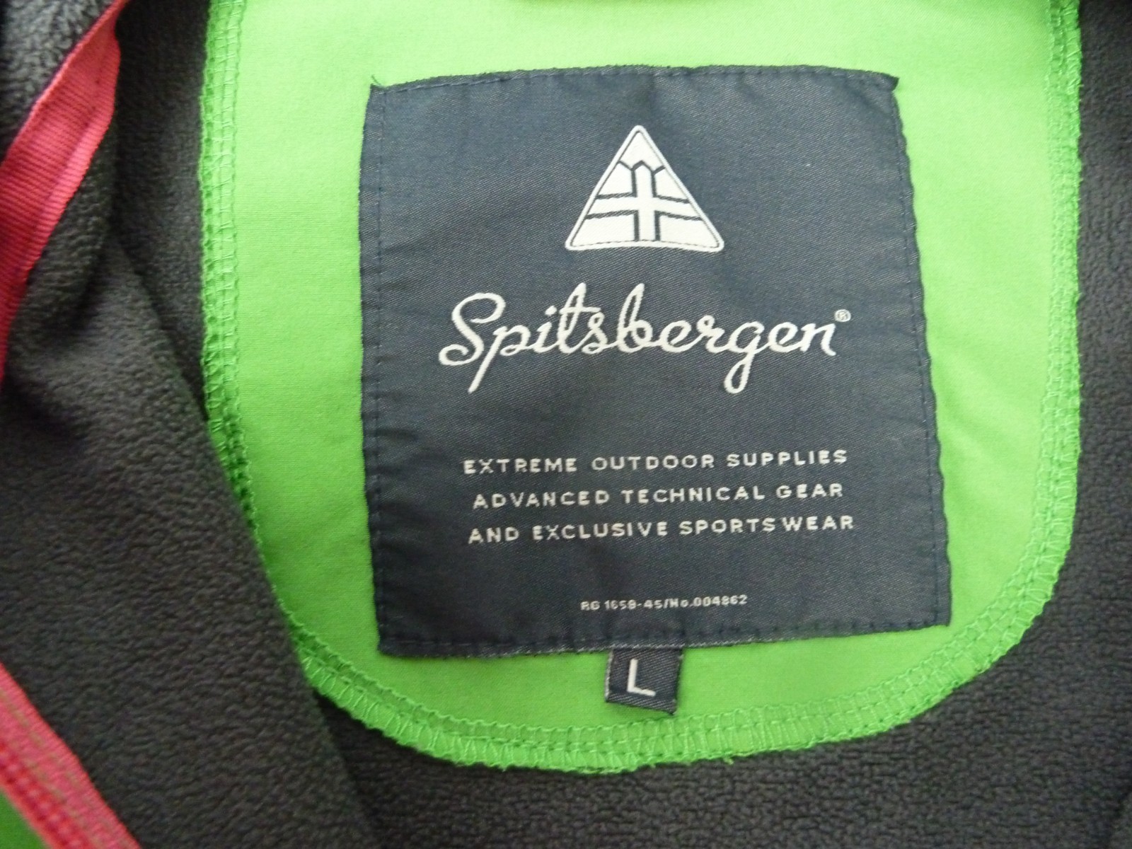 Spitsbergen Softshell Jacket Womens Large Green Pink Zip Outdoor Hiking Golf