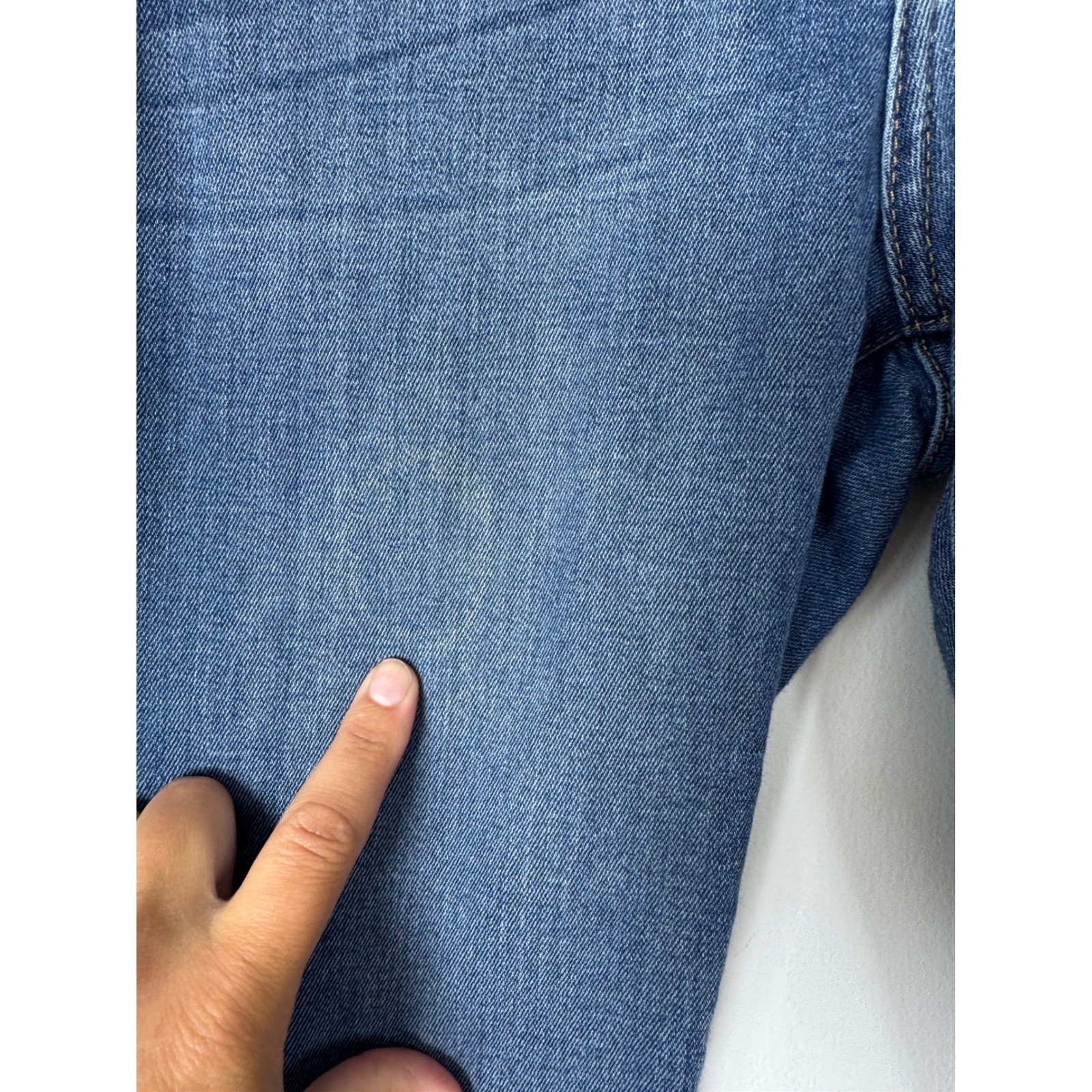 Boho Just Black Denim Womens 29 Skinny Jeans Blue Frayed Tulip Hem BP246J USA