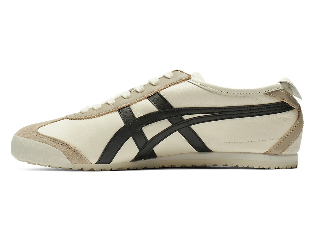 Onitsuka Tiger Mexico 66 1183C102-752 Ivory Black Shoes Brand New With Box