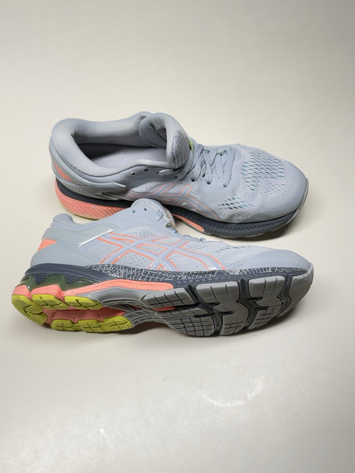 ASICS Women’s Running & Jogging Shoes – Gray/Pink/Yellow – Size 8.5 – Pre-Owned