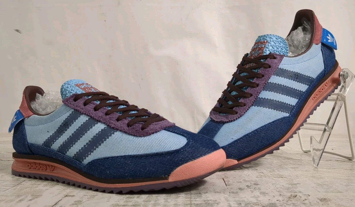 Adidas Skenia Schnaider Blue Denim Look Shoes IE9027 Women’s Size 6.5
