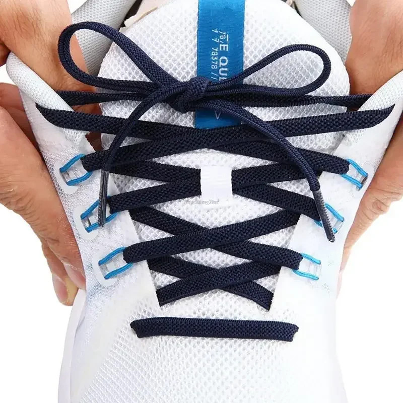 Elastic Flat Classic Sneakers Shoelaces 7 Mm Width Shoelaces for Kids Adults Sho