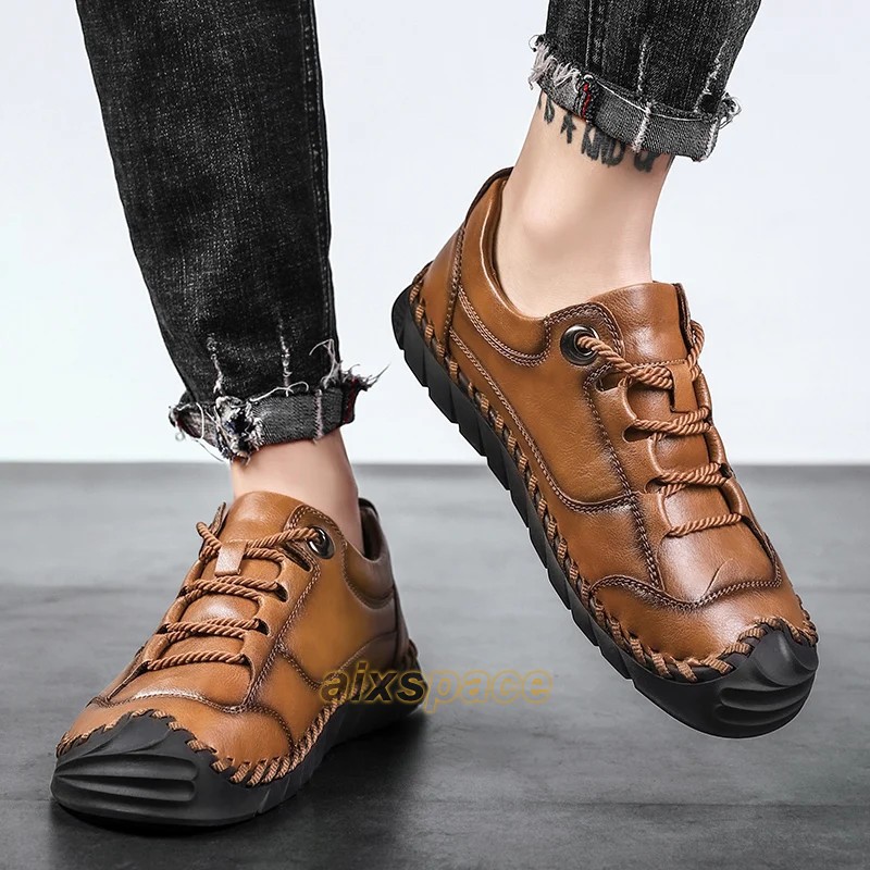 Handmade Working Comfortable Men Genuine Leather Dress Shoes Casual Shoes