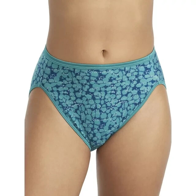4 pc VANITY FAIR ILLUMINATION 13108 Hi-cut Brief Panty Curious Current 10 / 3XL