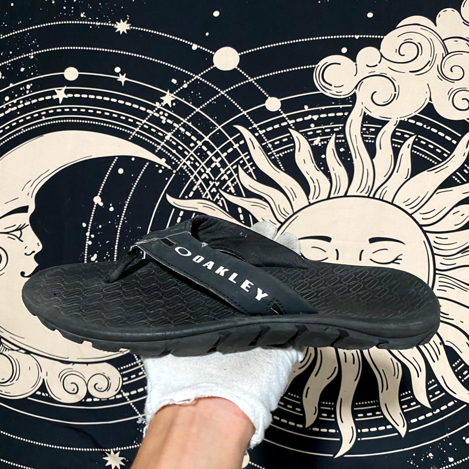 Oakley Operative 2.0 Flip-Flop Thong Sandal Men’s 7.5 Black Comfort Slip-On