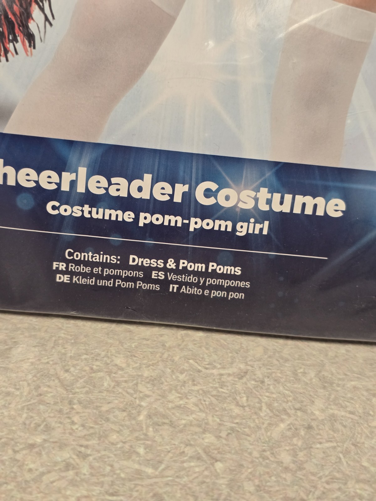 Smiffys Women’s Red Cheerleader Costume Size L NEW