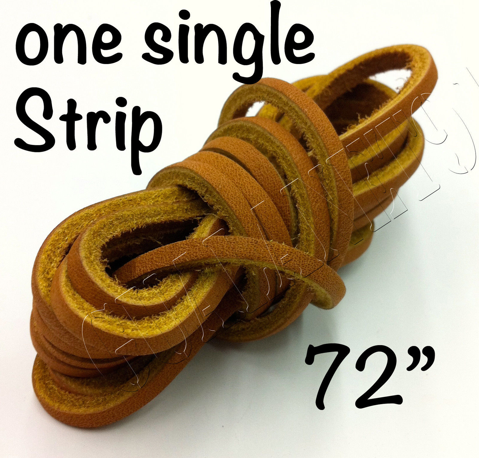 1 STRIP – 1/8″X72″ Rawhide Leather Shoe Lace String Shoelace Bootlace Cord