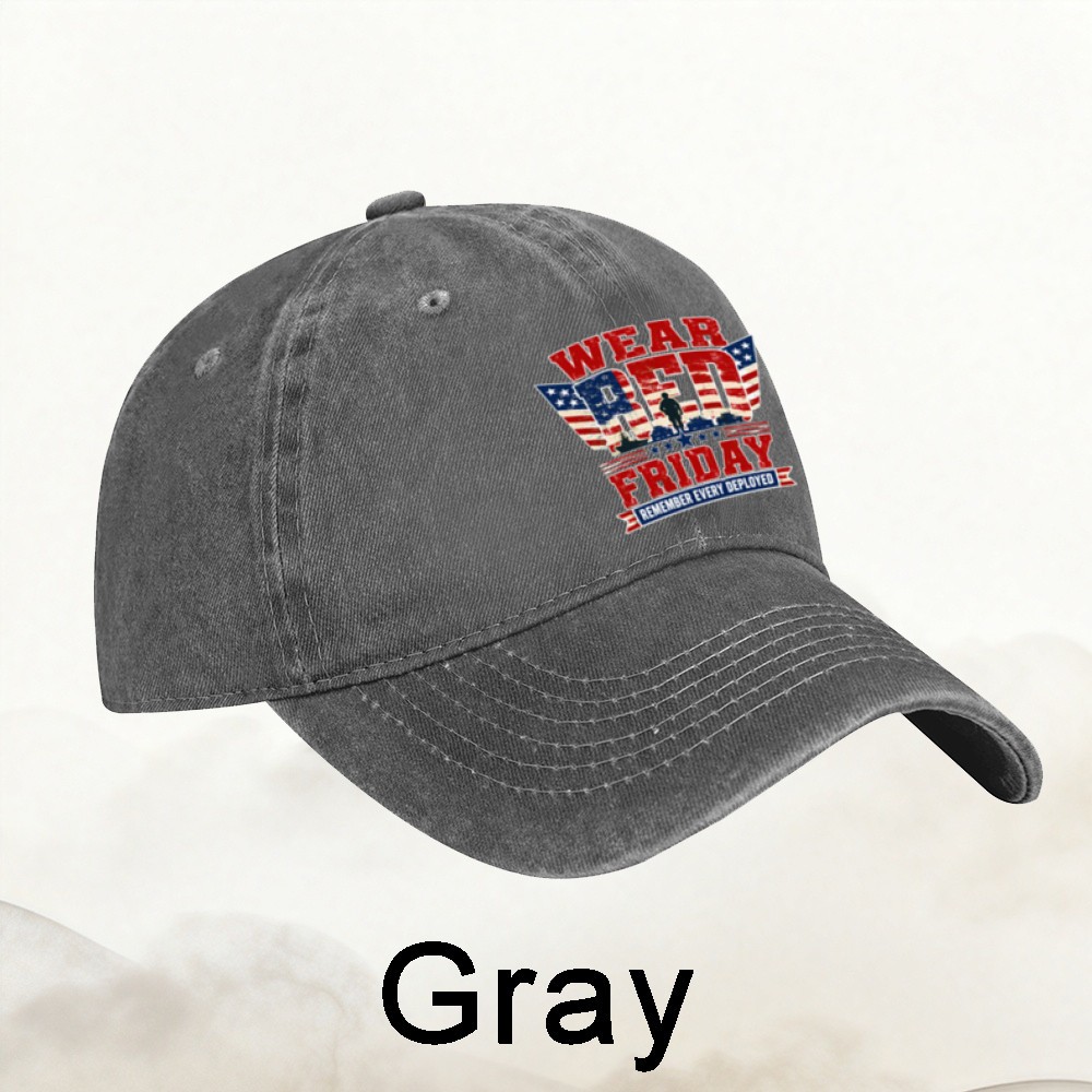Wear Red Friday Dad Hat Patriotic Baseball Cap Adjustable