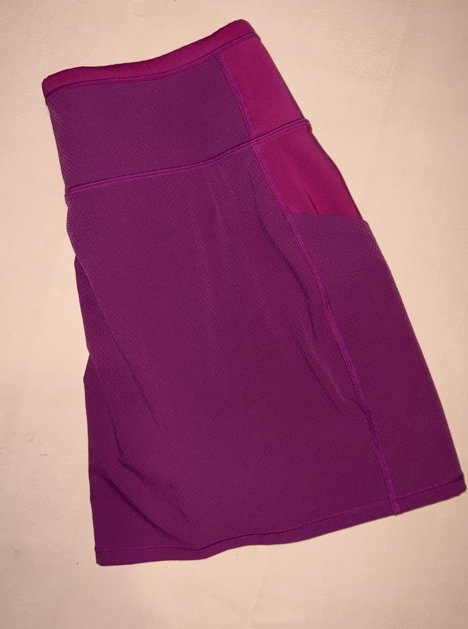 Athleta Action Skort In Dobby 14.5″ Magenta Women’s XS Athletic Skirt Pockets