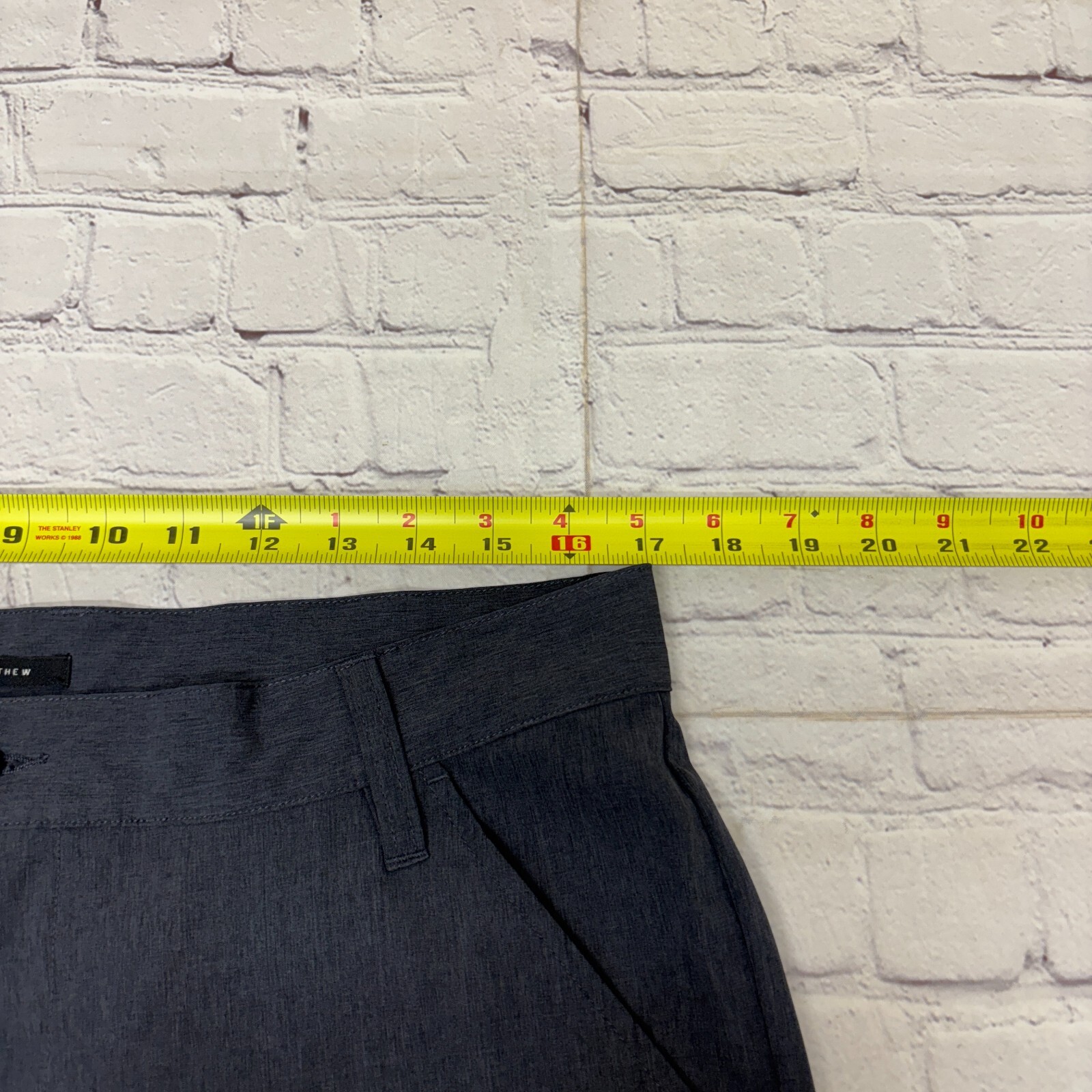 Travis Mathew Men Golf Performance Pants Size 34 (34×30) Gray Flat Front C002 28