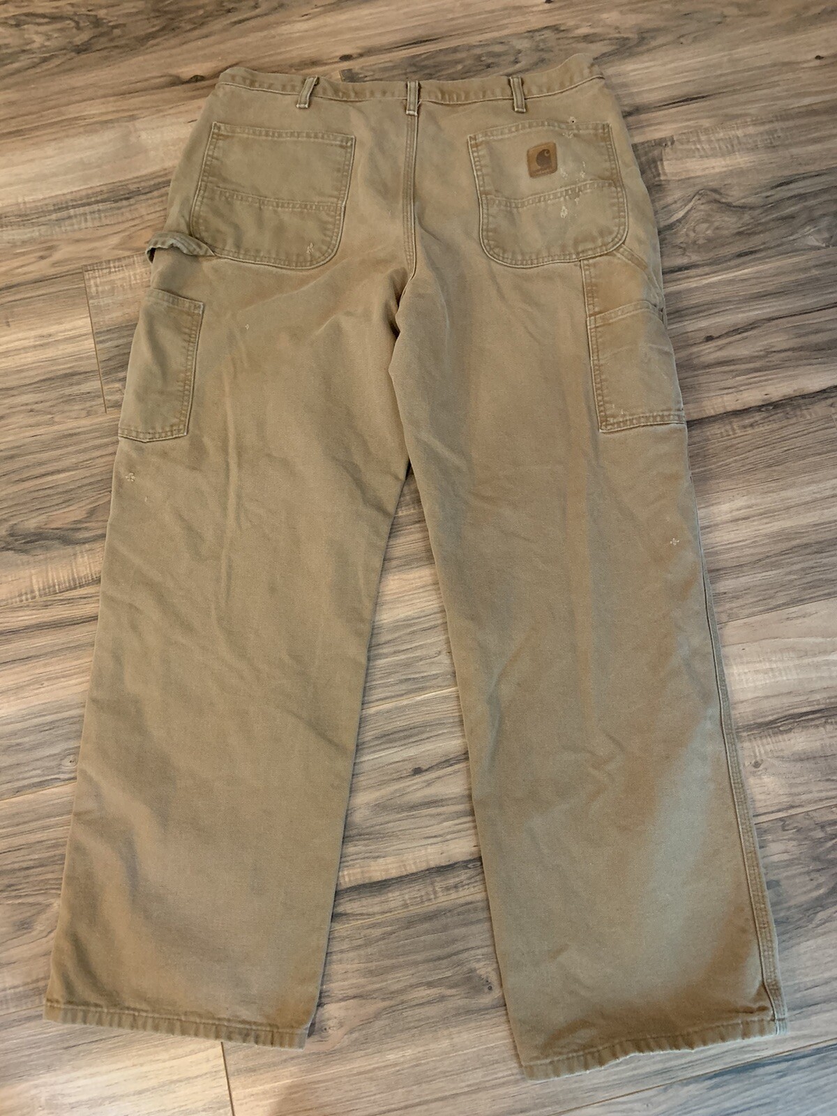 Vtg Carhartt B11 Brn Carpenter Pants B11 BRN Sz 38/32 Distressed