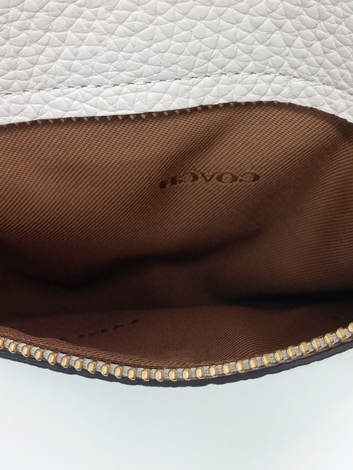 Coach Lori Shoulder Bag Purse Ivory Chalk Pebbled Leather Bag No Dust Bag