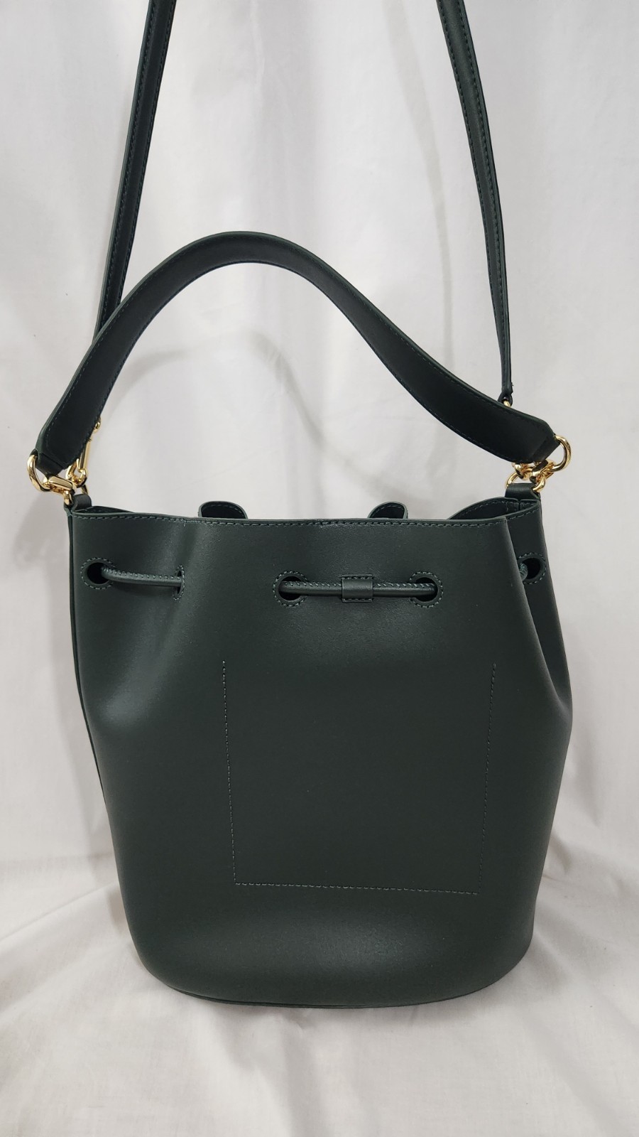 Lauren Ralph Lauren Andie Medium Leather Women’s Tote Bag Green New Without Tags