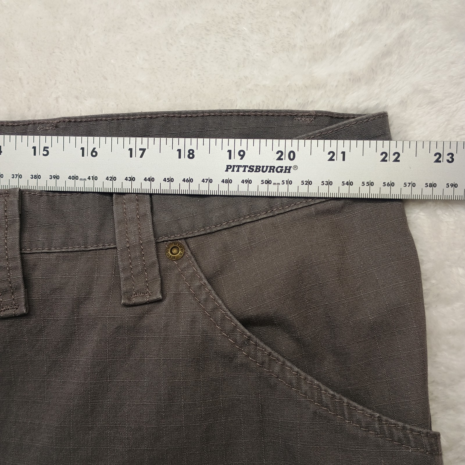 Wrangler Riggs Workwear Ripstop Pants Men’s 46×30 Gray Relaxed 103W020ST