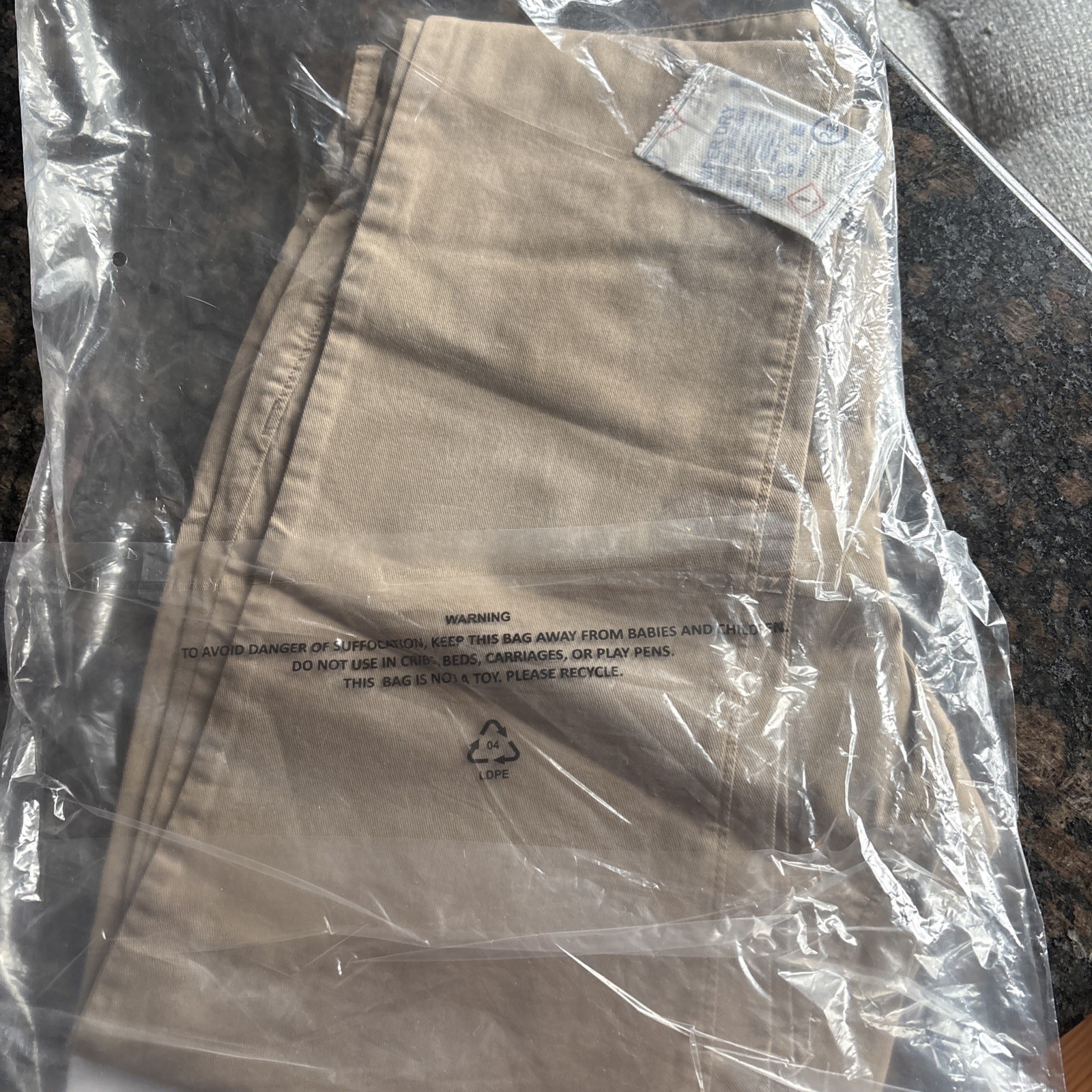 Bonobos Lightweight Travel Jeans Slim Fit Sand Tan Khaki 33×30 New R195-