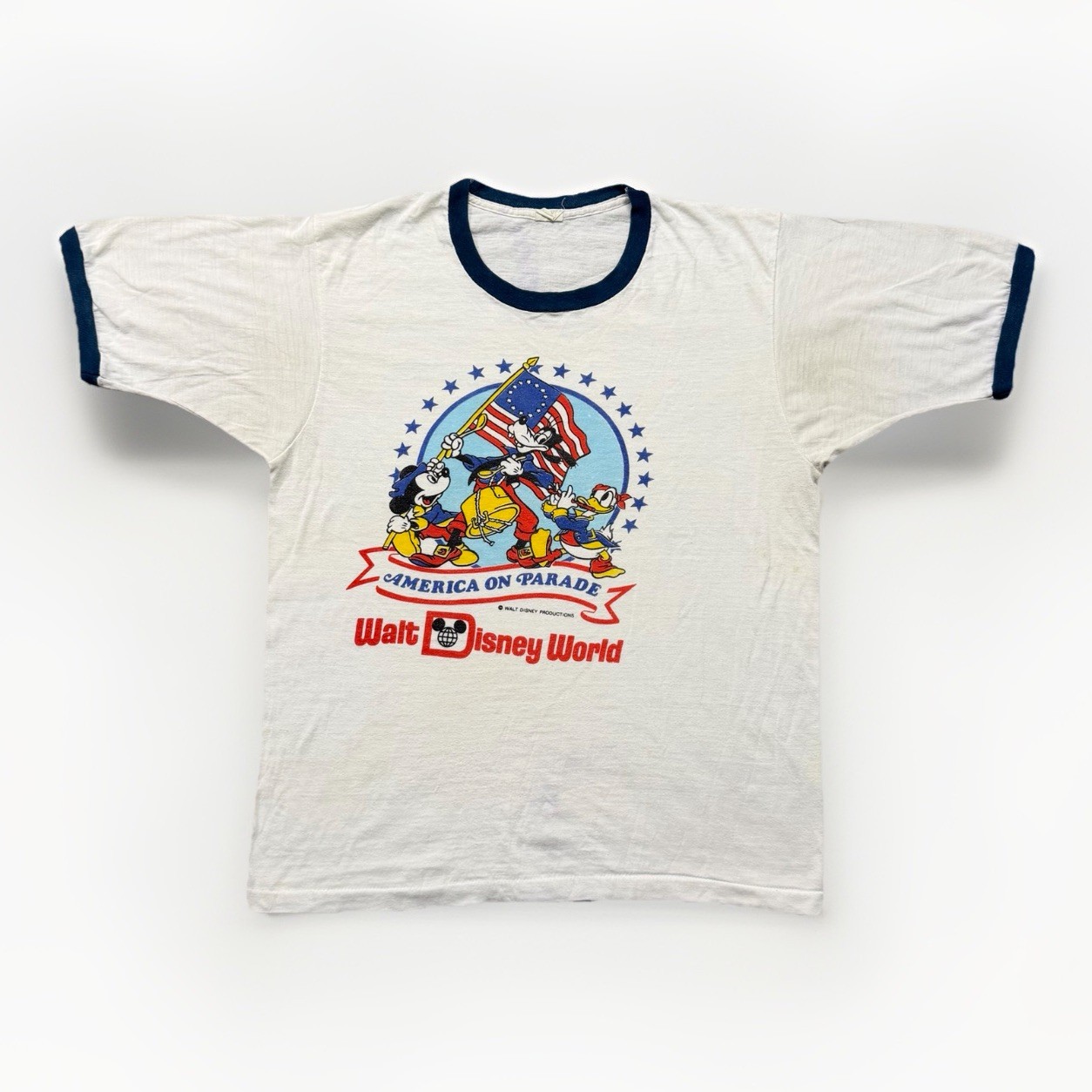 Vintage Disneyland America on Parade Rare 1976 Shirt Size Mens Large Tropix Togs