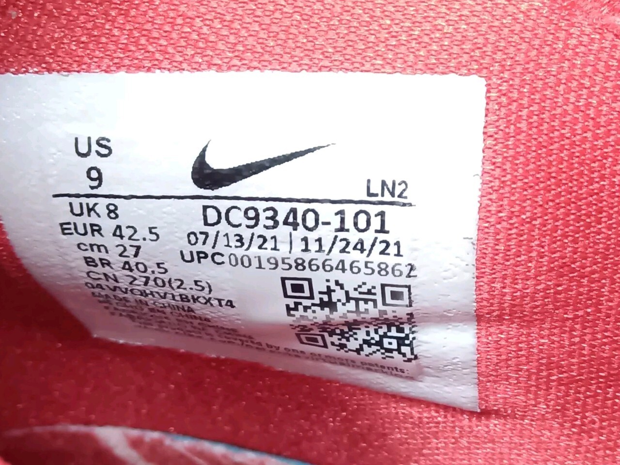 Nike LeBron 19 EP Sketch Men’s Size 9 ~AS IS ~NOSE WEAR