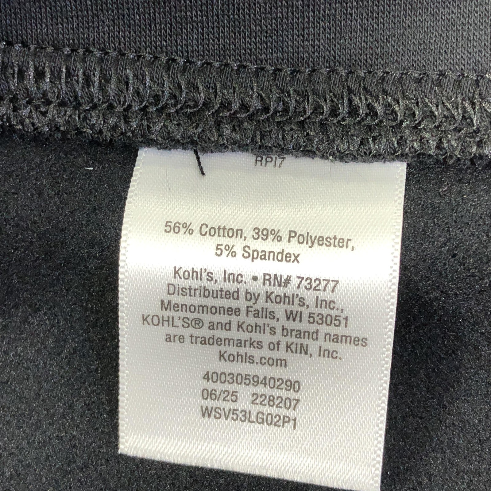 Simply Vera Vera Wang Leggings Womens 2X Black High Rise Stretch Knit Ankle