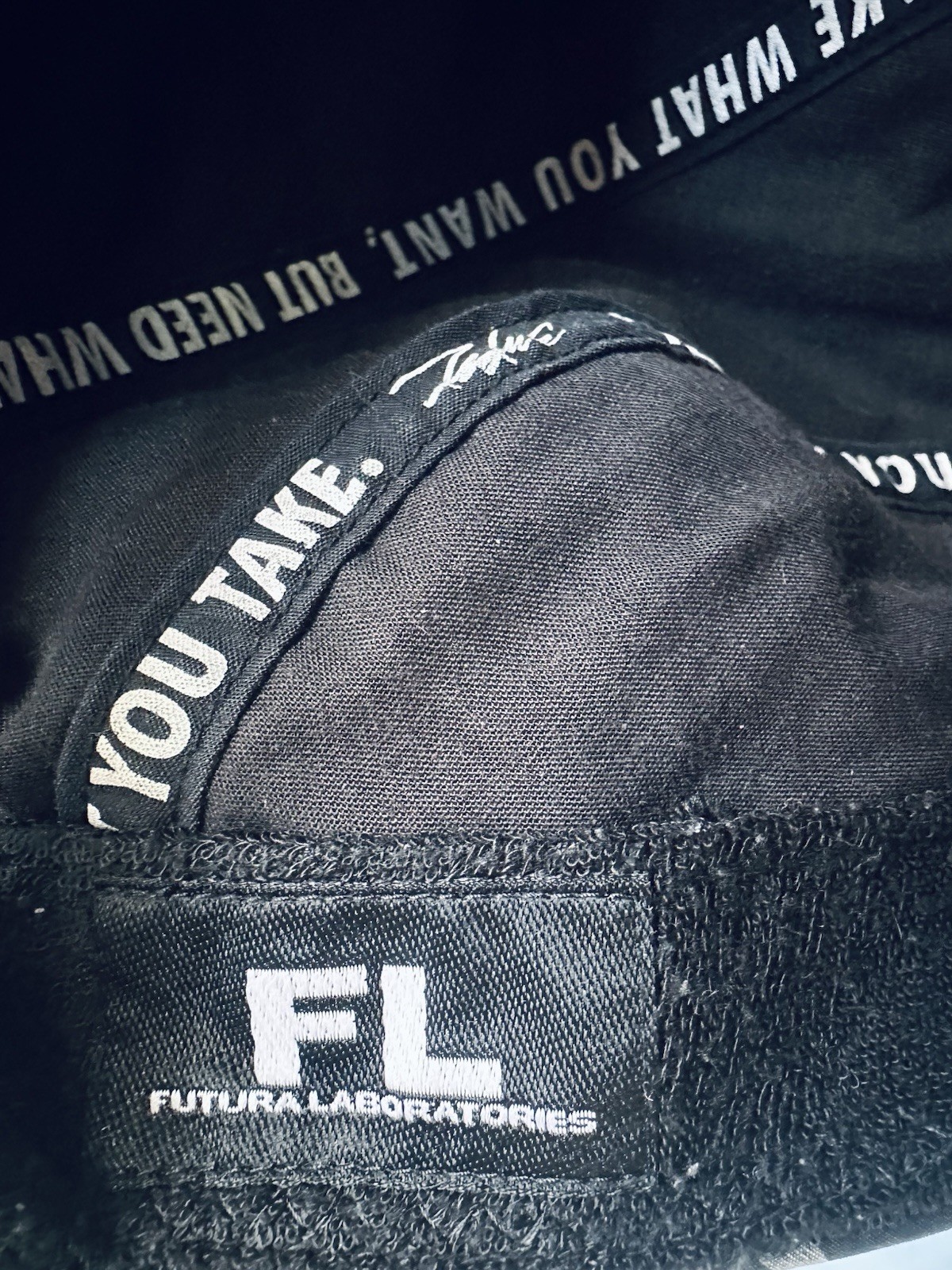 Futura Laboratories Atom Rings Hat Cap Black All Over Print FL Streetwear