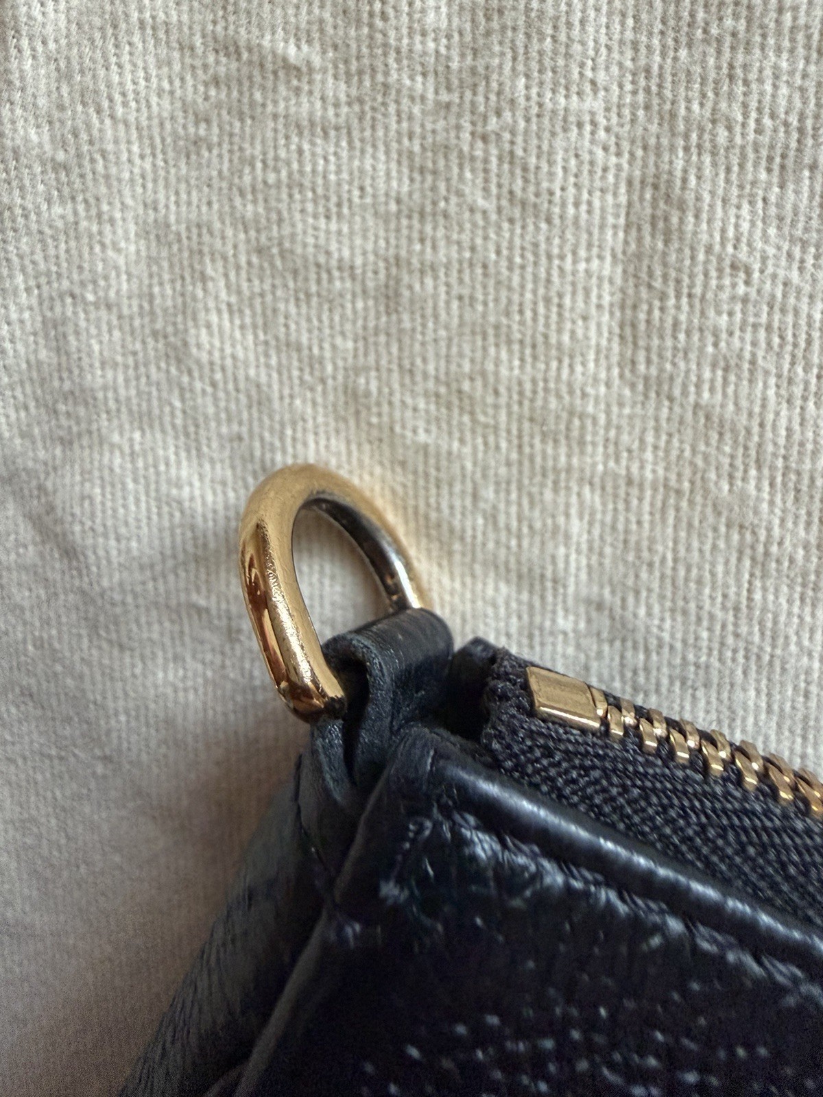 Louis Vuitton Multi Pochette Shoulder Bag Black Leather