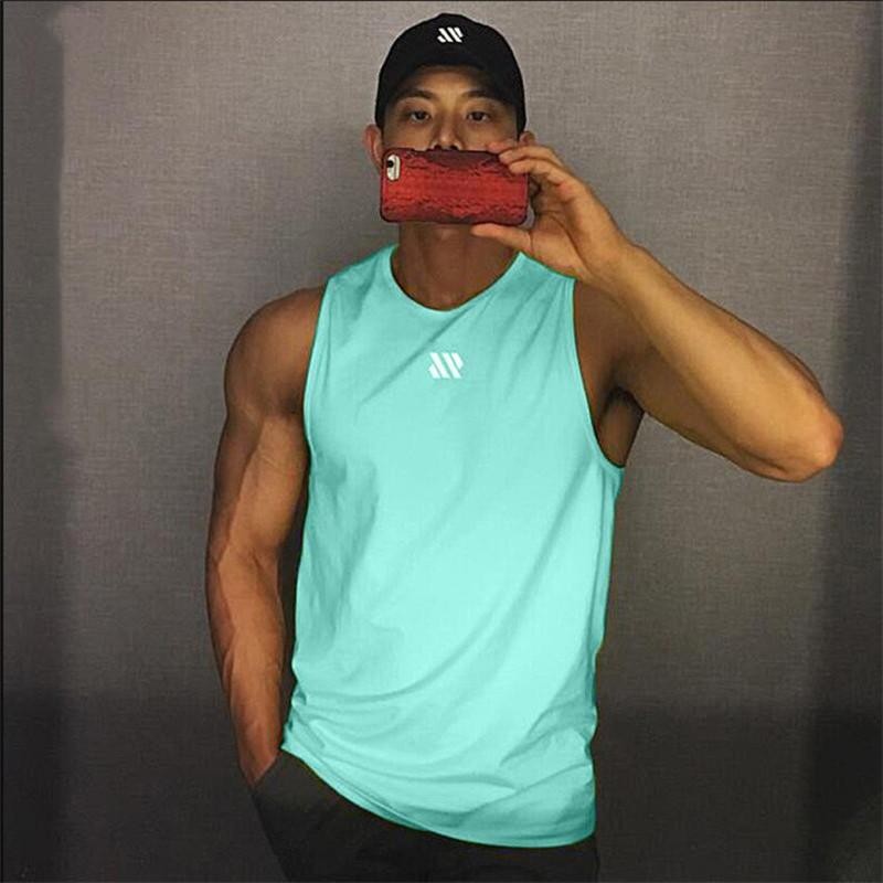 Men’s Mesh Bodybuilding Stringer – Quick‑dry Sleeveless Gym Fitness Vest