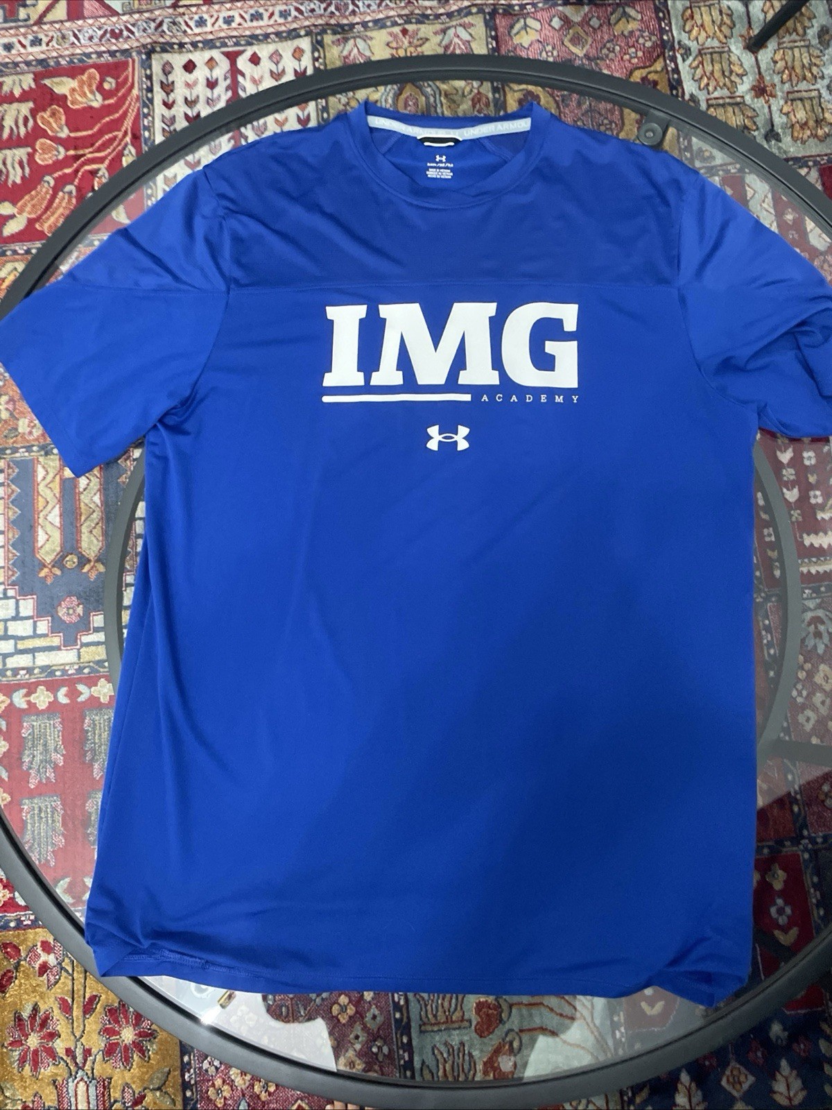 Under Armour Men’s IMG Academy Blue T-Shirt Size Medium