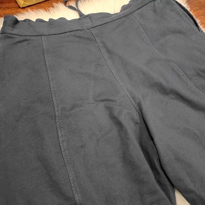 Judi Rosen Navy Wide-Leg Size 34 Drawstring Paperbag Balloon Lagenlook Guazy