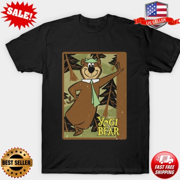 Yogi Bear T-Shirt Yogi Bear Boo Boo Cartoon T-Shirt S-5XL