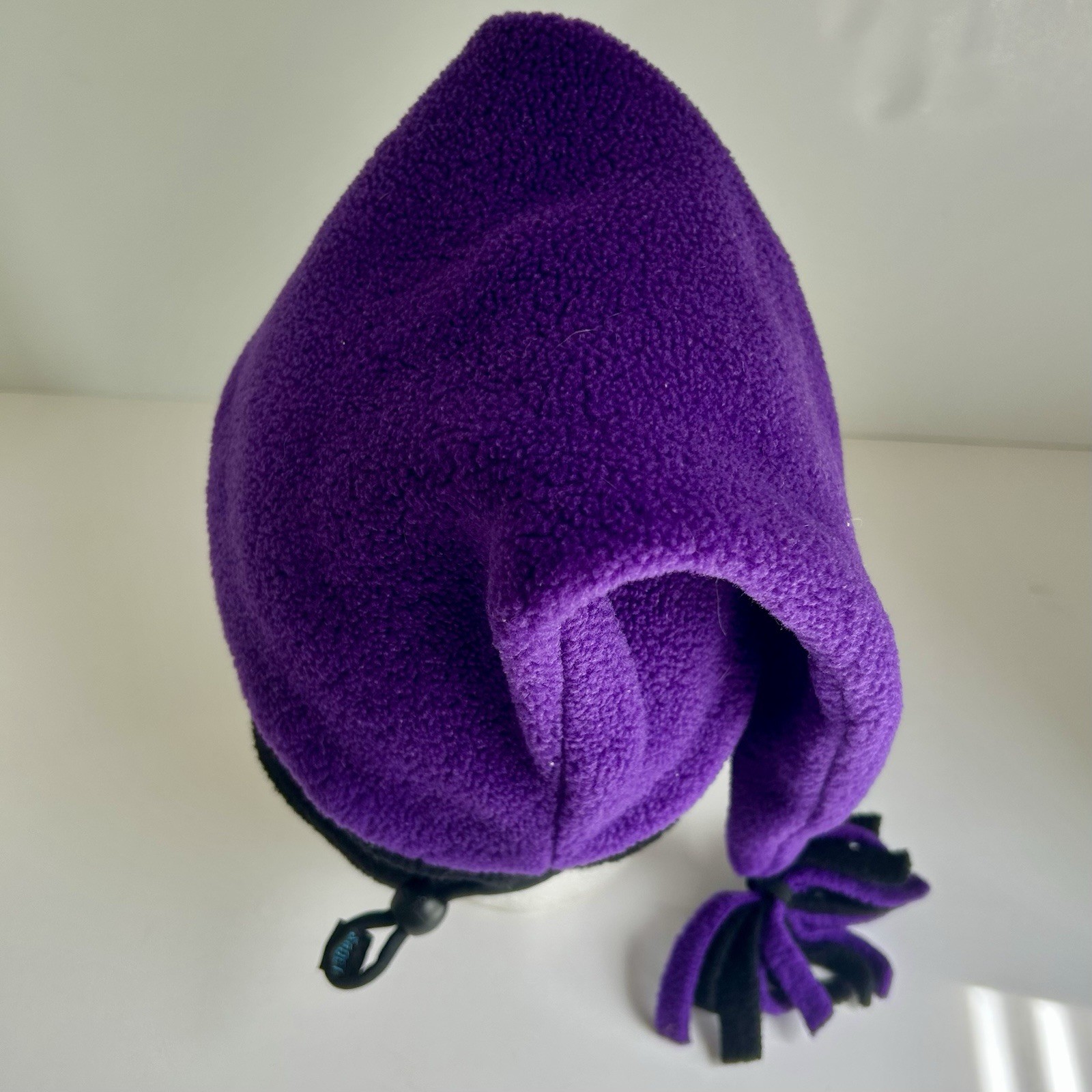 Vintage Bula Long Jester Hat Purple Black Fleece Winter Snowboard Ski 90s Cap