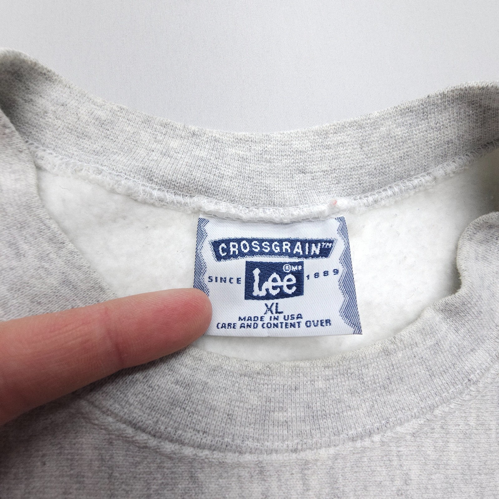 Vintage Yale Uncle Lee Crossgrain Heavyweight Sweatshirt Mens XL Gray Crest USA