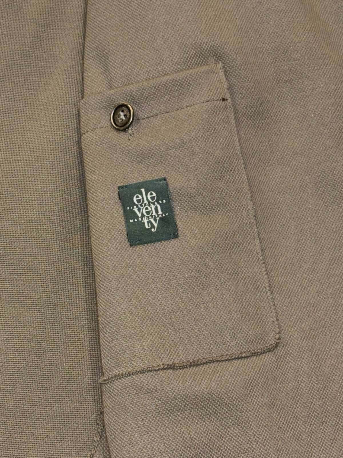 Eleventy Real Cut Patch Pocket Jacket Unstructured Blazer cotton Men IT 52 US 42