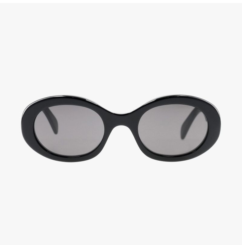 Celine Triomphe 01 Oval Sunglasses International Fit CL40194U 01A 149824585