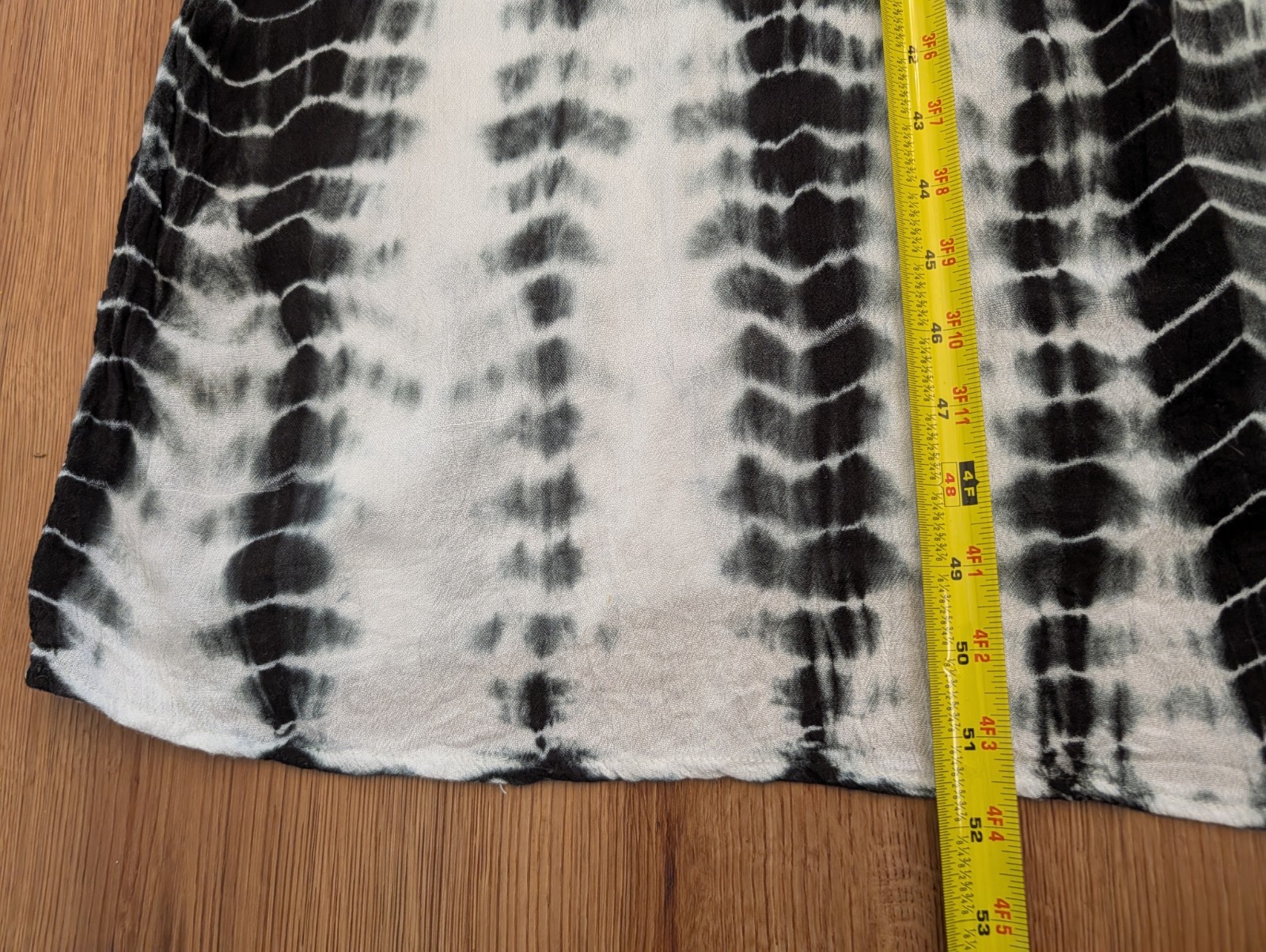 Raviya Oversize Black & White Tie Dye Maxi Dress Size S Boho Beach Whimsy Flowy