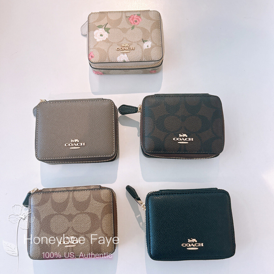 NWT Coach Weekly Pill Box In Signature Canvas CR921/C3349/C4579