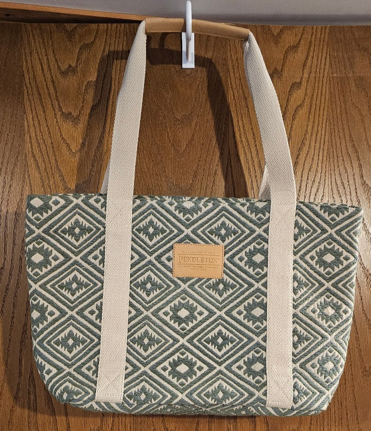 Pendleton Large Emerald Creek Tote Green Bag NWT