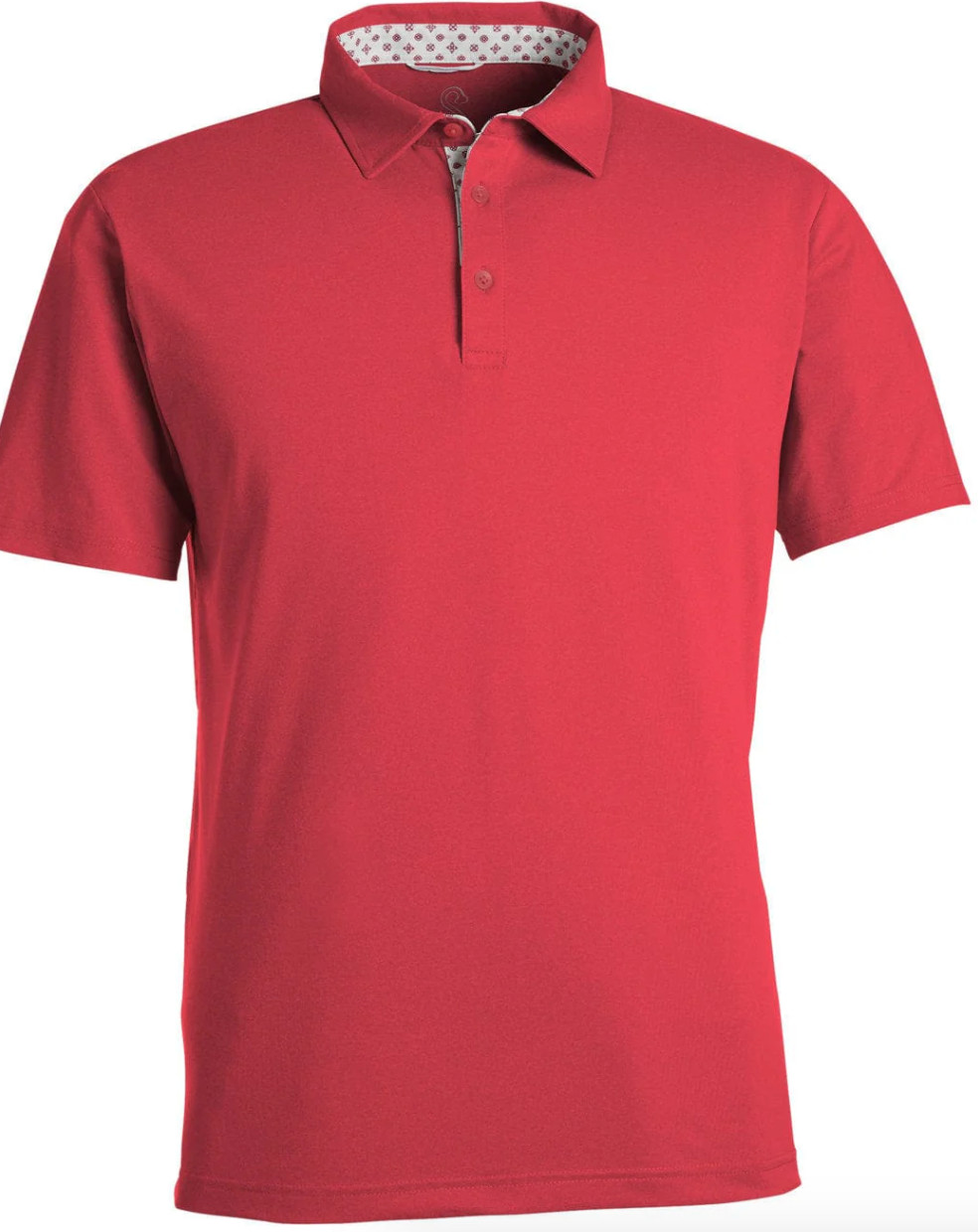 Swannies Golf James H Polo Shirt Mens Gray Red Blue Heather – NEW NWT!