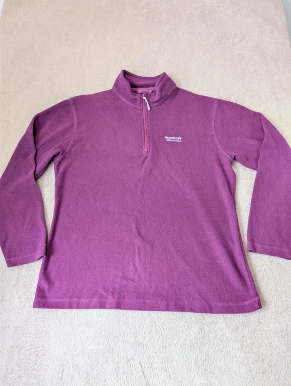 Regatta UK 14 Polyester Fleece Gorpcore Magenta Violet Outdoor Hiking Layer Warm