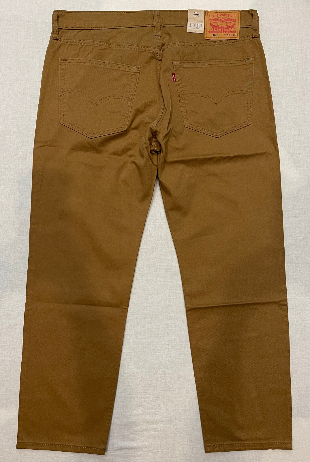 Mens Levis 502 Regular Taper Stretch Jeans Caraway (Brown) 32, 33, 34, 36 #0100