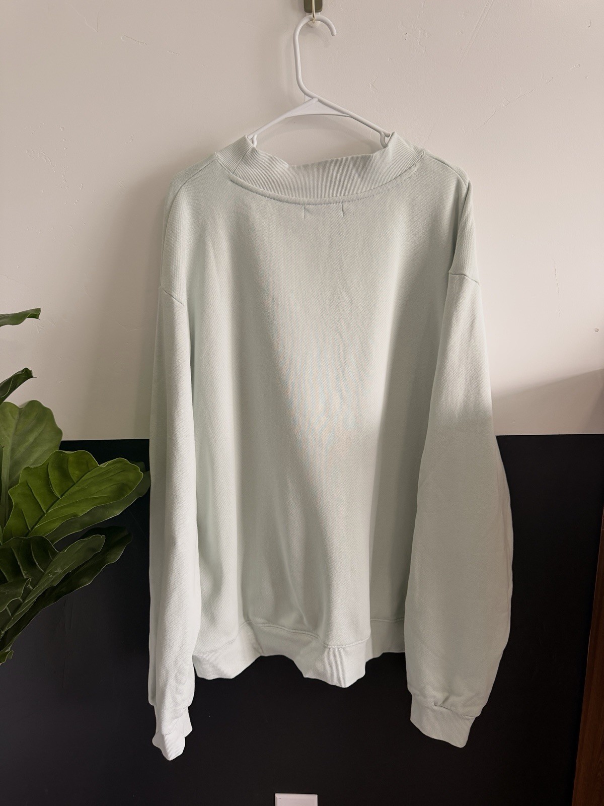 PARKE Bridal Edit Varsity Mockneck Pale Blue White Letters XXL NWT