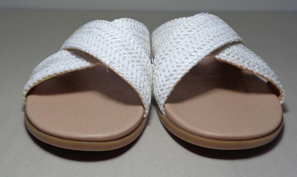 Draper Size 7 M / ALEX / White / Raffia Woven Sandals / New Women’s Shoes