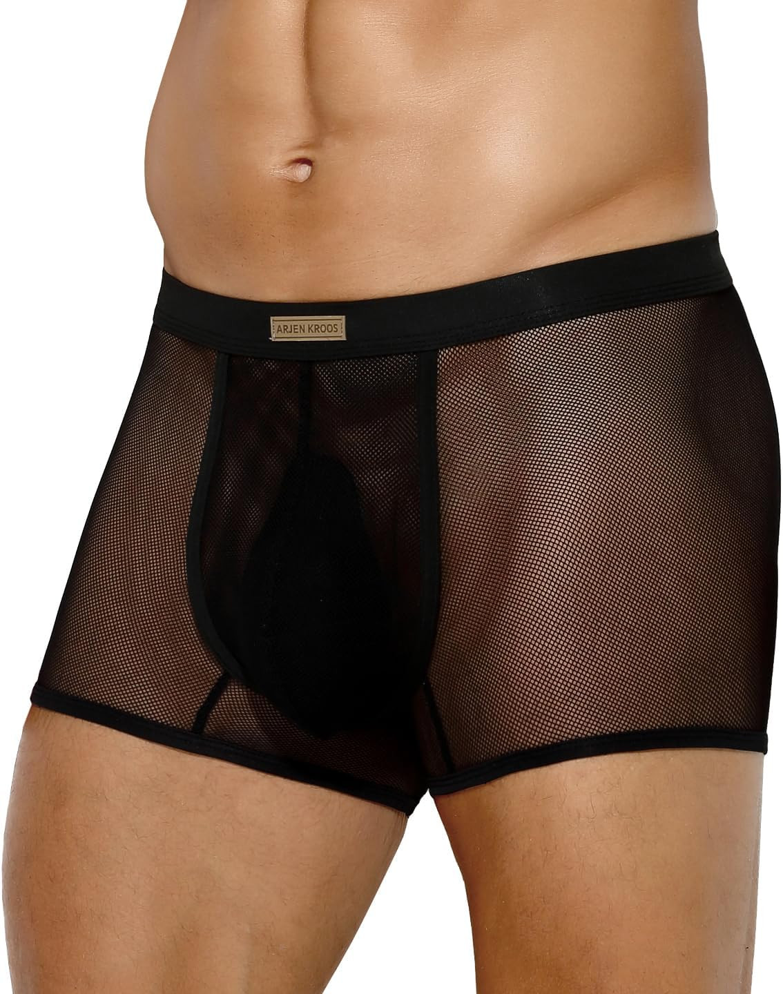 Sexy Underwear for Men Breathable Mesh Boxer Briefs Comfort Soft Trunks