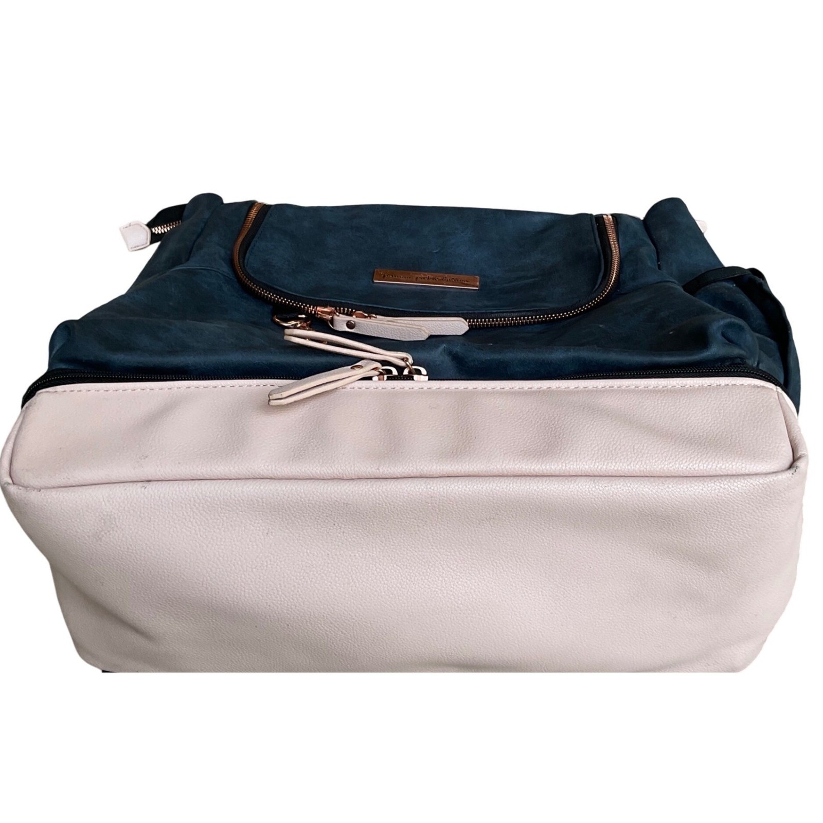 Petunia pickle bottom Pivot Pack indigo blush diaper bag backpack leather vegan