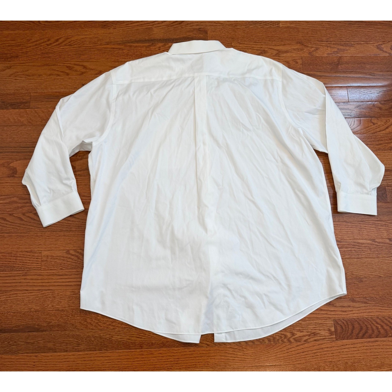 Brooks Brothers Supima Cotton Non-Iron Dress Shirt Mens 19-36/37 Solid White