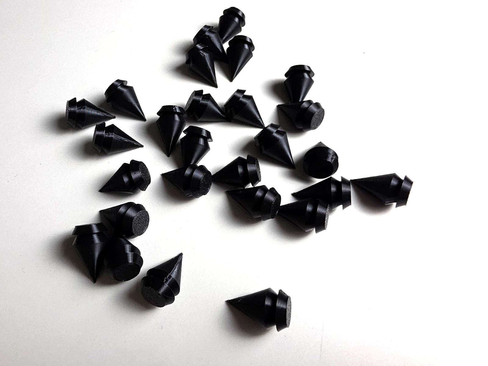 Croc Spike Shoe Charms – Custom Matte Black 26pc set punk goth festival cosplay
