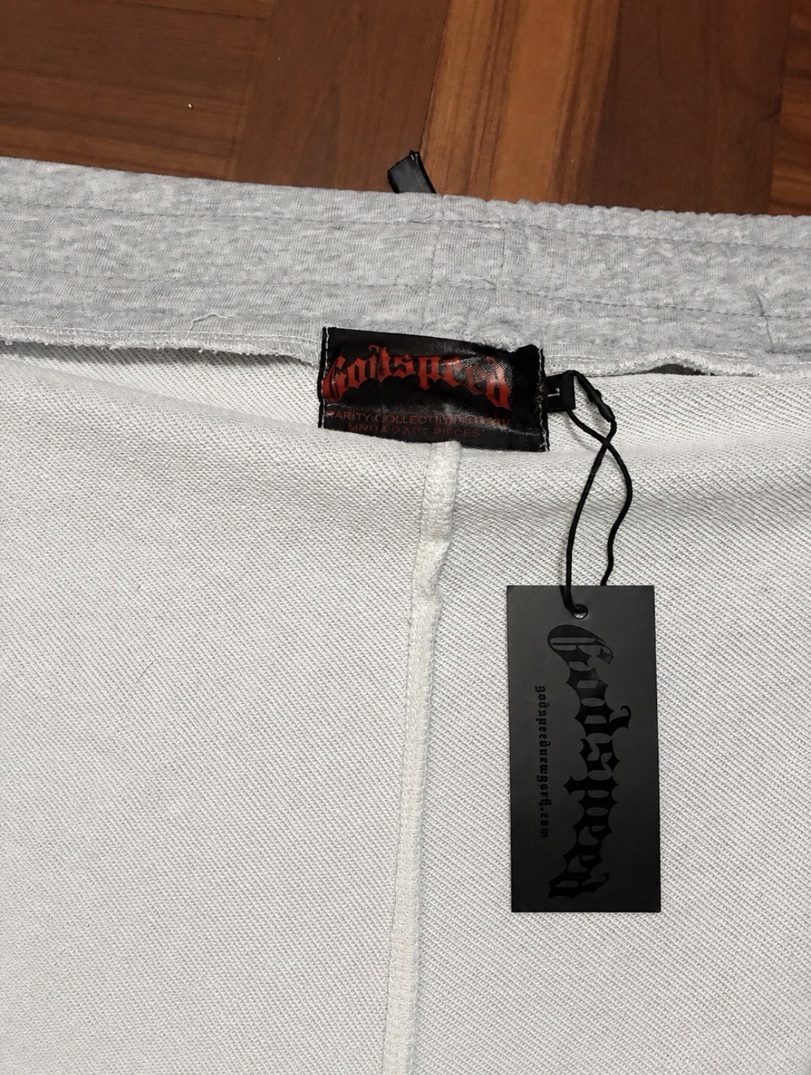 Godspeed Gray Studded Full-Zip Fleece Hoodie & Pants Tracksuit Set, L