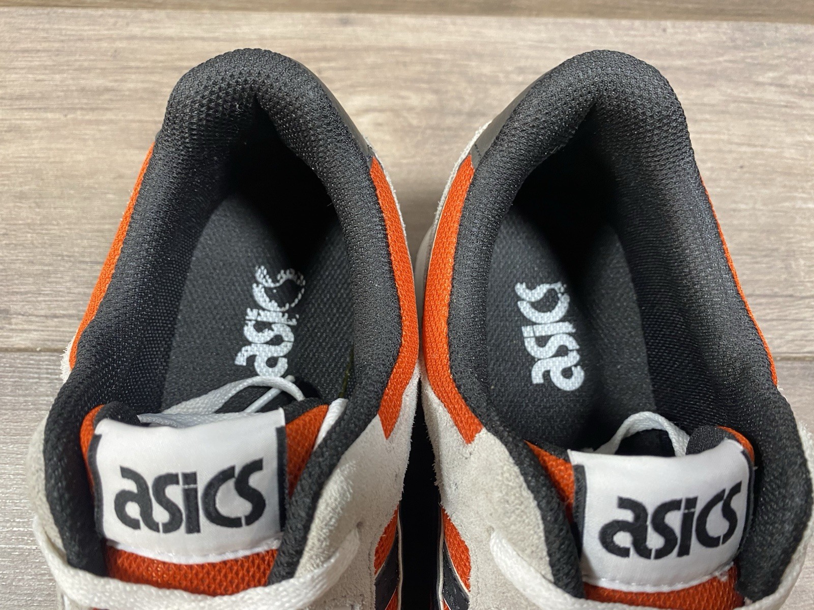 Asics Lyte Classic Shoes Sneakers Gray Orange 1201A477 Mens Size 9.5