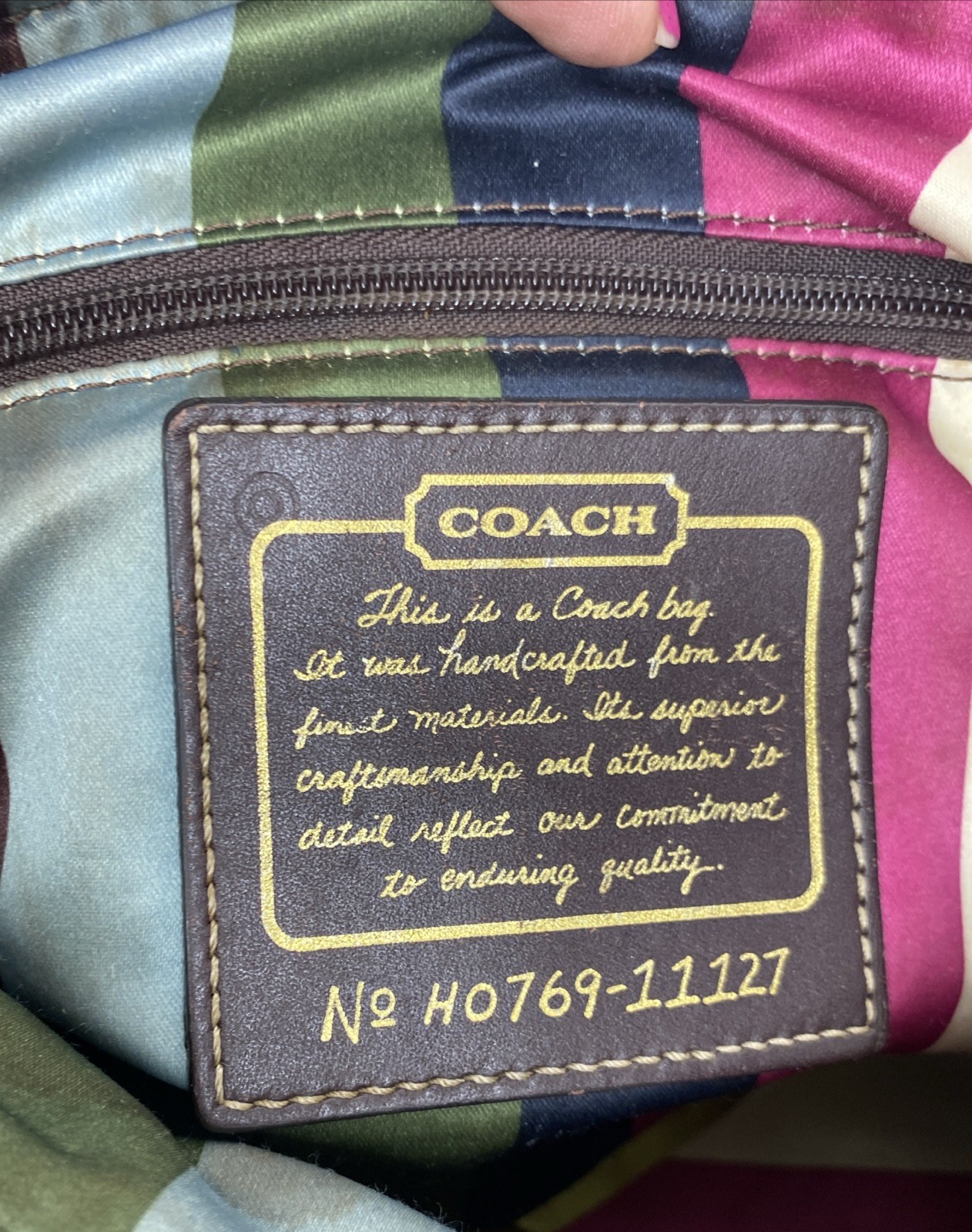 Coach Legacy 65th Anniversary #11127 Brown Leather Shoulder Bag Brass Vtg READ